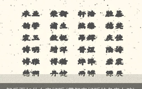 智后面加什么字好听(带智字好听的名字女孩)