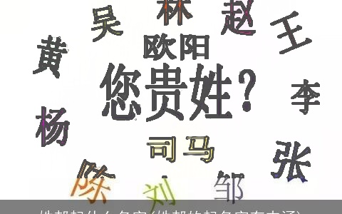 姓郝起什么名字(姓郝的起名字有内涵)