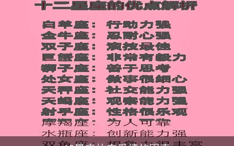 12星座放弃爱情的因素