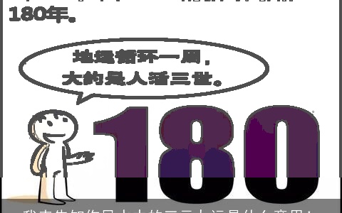 我来告知你风水中的三元九运是什么意思！