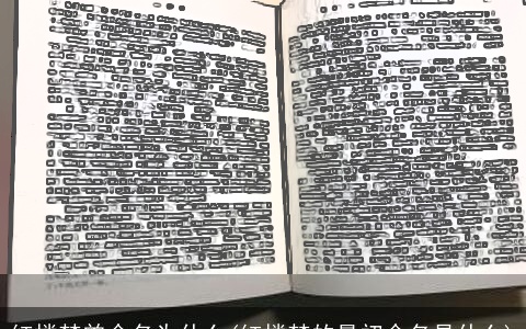 红楼梦曾命名为什么(红楼梦的最初命名是什么)