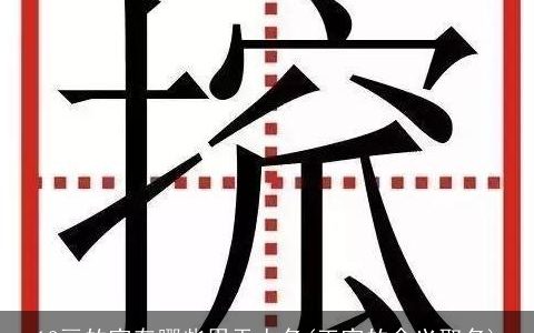 12画的字有哪些用于人名(正字的含义取名)