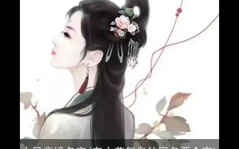 古风意境名字(有文艺气息的网名两个字)