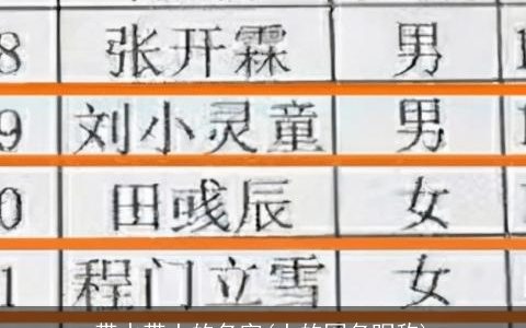 带水带土的名字(土的网名昵称)