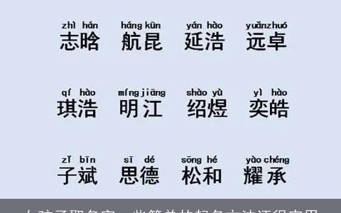 女孩子取名字一些简单的起名方法还很实用