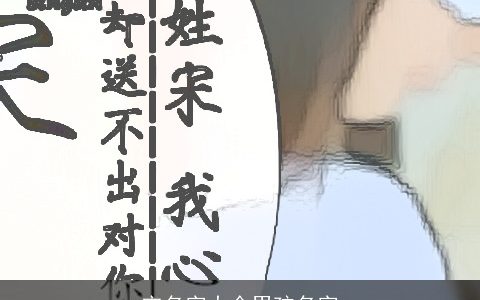 宋名字大全男孩名字