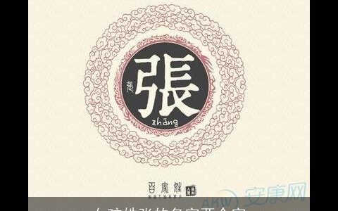 女孩姓张的名字两个字