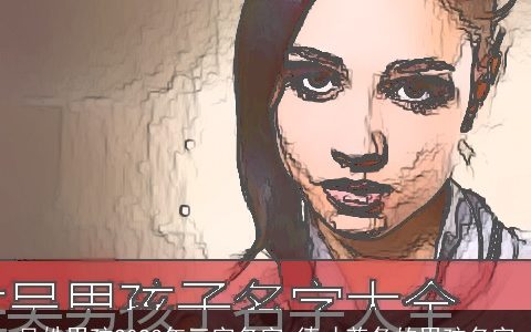 吴姓男孩2024年三字名字 德才兼备的男孩名字