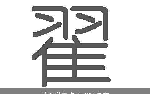 姓翟洋气点的男孩名字