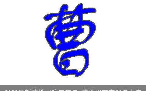 2023最新曹姓男孩三字名 曹姓男宝宝起名合集