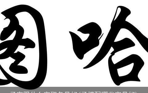 子字跟什么字取名最好(子搭配哪些字最好)