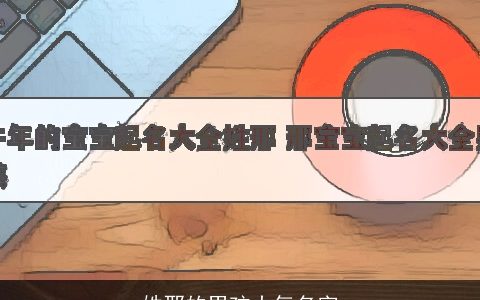 姓邢的男孩大气名字