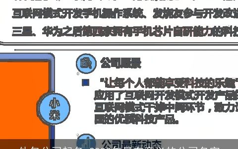 外包公司起名 2024年最有意义的公司名字