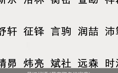 晨组词语(晨字取名的寓意)