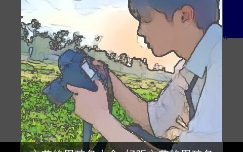 文艺的男孩名大全 好听文艺的男孩名