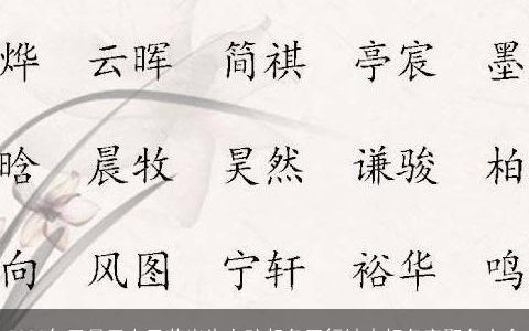 2024年三月三上巳节出生女孩起名五行缺火好名字取名大全