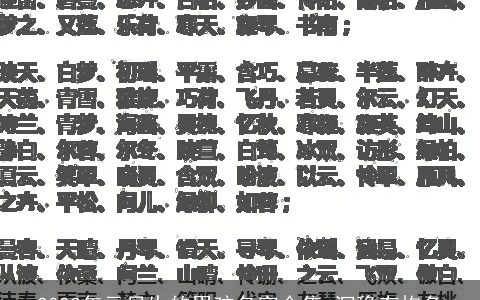 2023年元旦生的男孩名字合集 沉稳有抱负