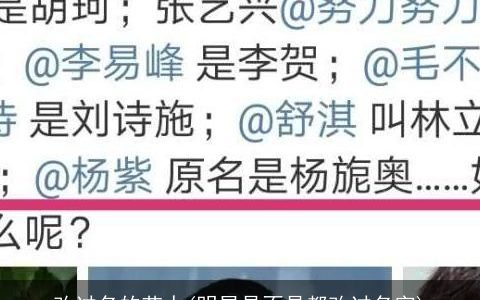 改过名的艺人(明星是不是都改过名字)