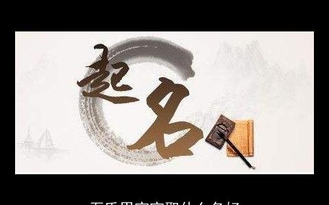 石氏男宝宝取什么名好