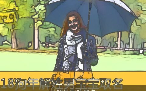 姓解的男孩取名