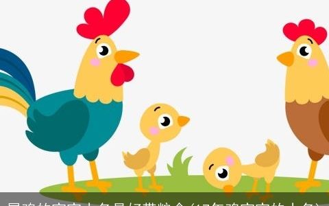 属鸡的宝宝小名最好带粮食(17年鸡宝宝的小名)