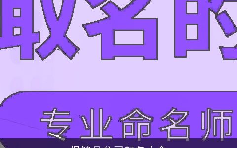 保健品公司起名大全