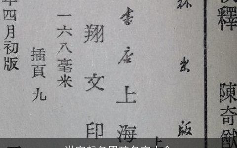 洪字起名男孩名字大全