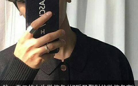 独一无二的女生微信名(好听又聚财的微信名字)