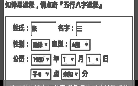 哥哥说这按生辰八字测名打分网站是最好的