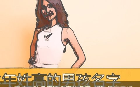 姓高的男孩名字四个字的名字 好听又寓意好