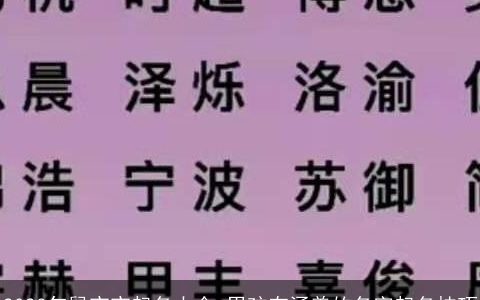 2023年鼠宝宝起名大全 男孩有涵养的名字起名技巧