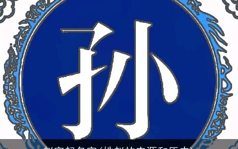 赵字起名字(姓赵的来源和历史)