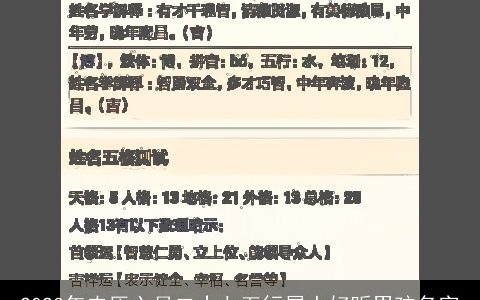 2024年农历六月二十七五行属土好听男孩名字