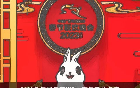 2023兔年取名字男孩 有气势的名字