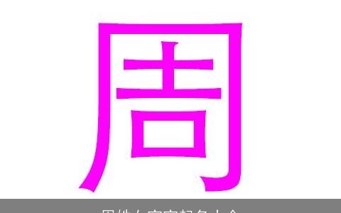 周姓女宝宝起名大全