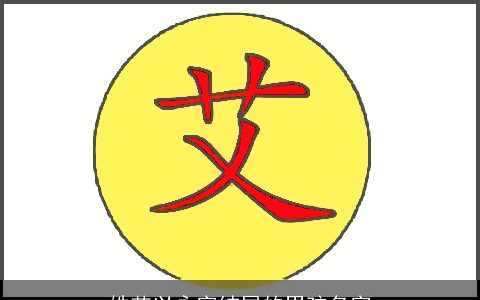 姓艾以永字结尾的男孩名字