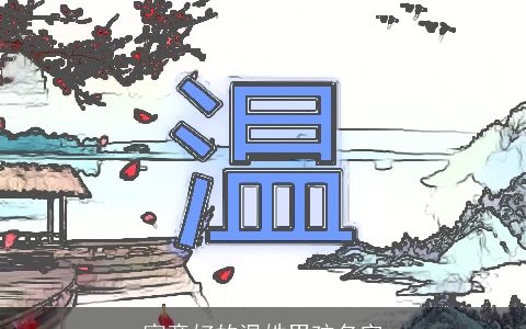 寓意好的温姓男孩名字