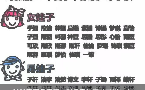 2024宝宝名字库  起名字的家长可以看看
