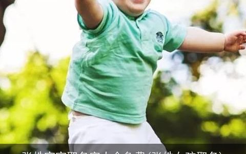 张姓宝宝取名字大全免费(张姓女孩取名)