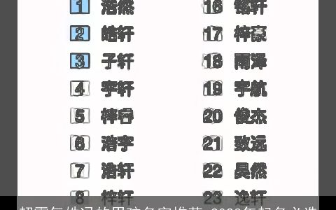 超霸气姓冯的男孩名字推荐 2024年起名必选