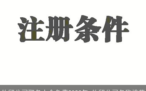 外贸公司取名大全免费2023年 外贸公司名称推荐