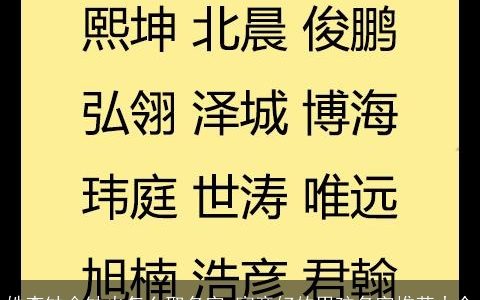 姓李缺金缺火怎么取名字 寓意好的男孩名字推荐大全