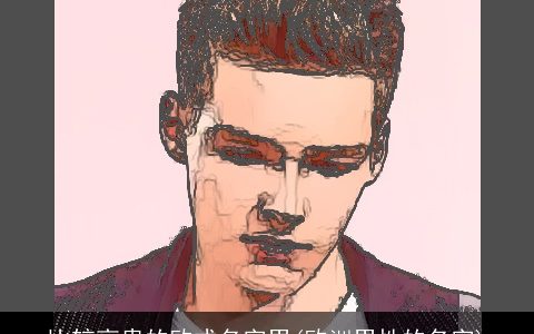 比较高贵的欧式名字男(欧洲男性的名字)