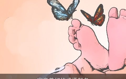 寓意美好的成语起名