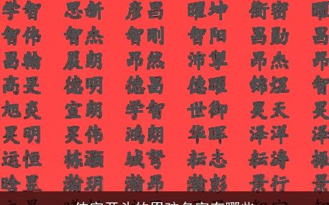 伟字开头的男孩名字有哪些
