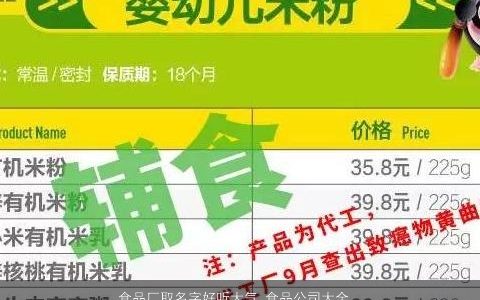 食品厂取名字好听大气 食品公司大全取名大全推荐 好听大气的公司名字大全