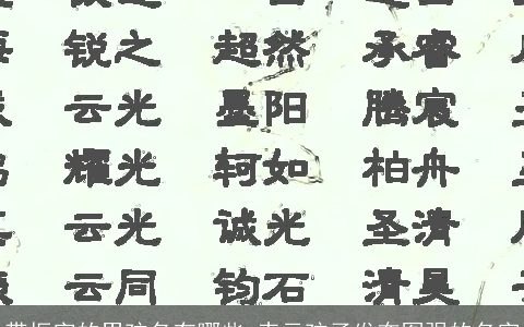 带振字的男孩名有哪些 表示孩子发奋图强的名字