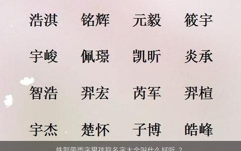 姓郭带雨字男孩取名字大全叫什么好听 2023有涵养好听的郭姓带雨字男孩名字大全