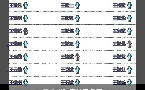 王姓男孩有涵养名字