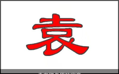 袁字取名男孩寓意